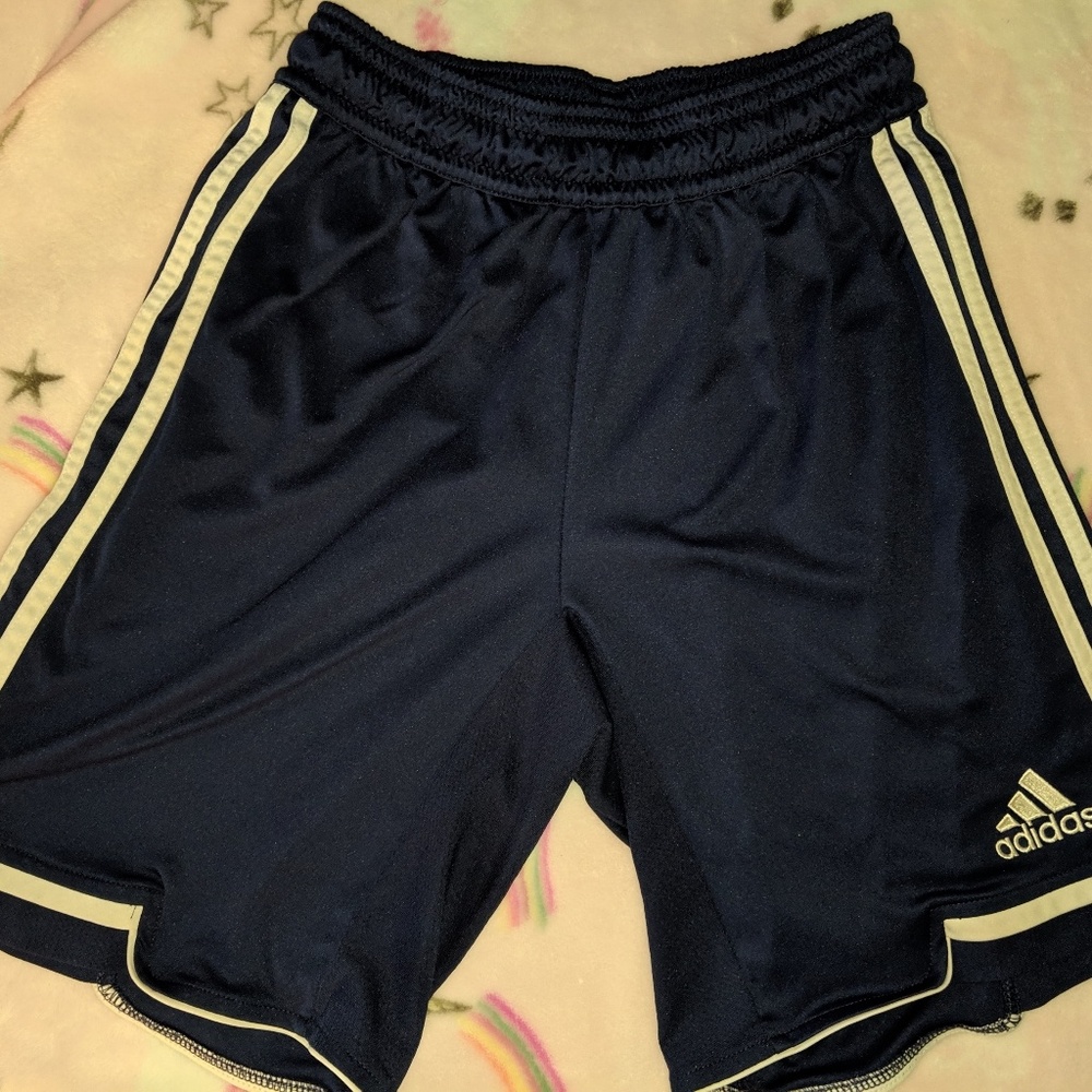 Adidas shorts navy boys youth 10 12 small